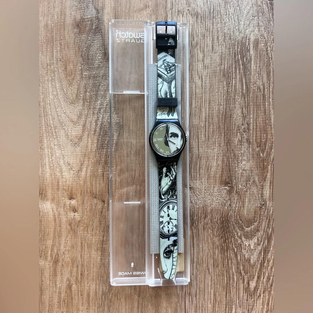vintage Swatch Gent GLANCE GB149 watch, designed by Piero Fornasetti in 1992